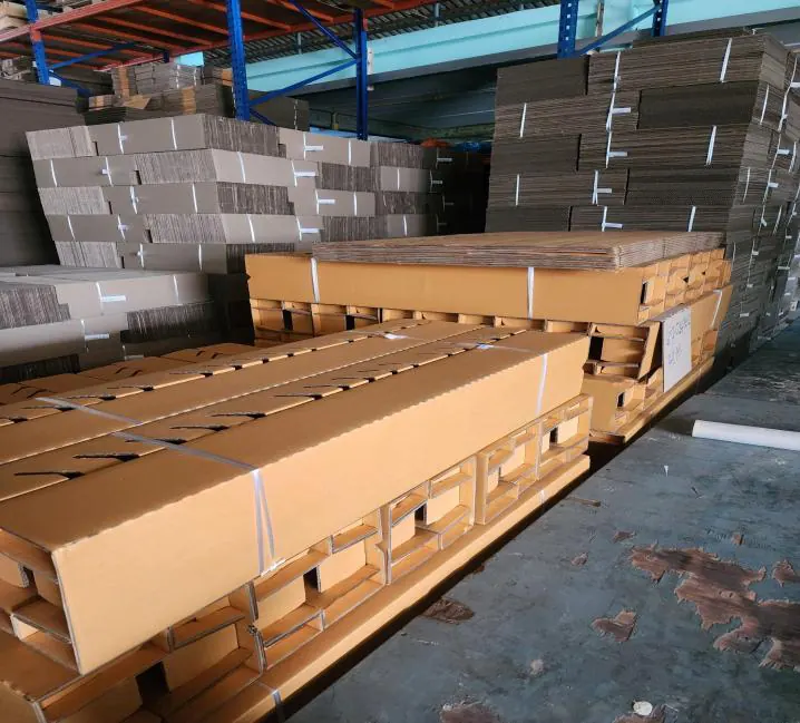 Long carton sets ready for delivery